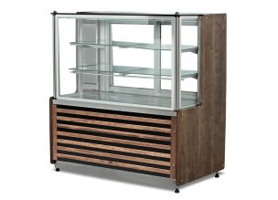 Vitrina frigorifica orizontala, pentru prajituri, geam drept, ventilata, 1,3 m