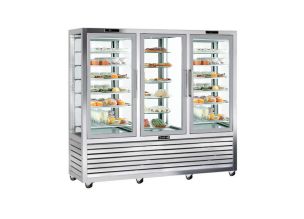 Vitrina frigorifica verticala tripla, pentru cofetarie, profesionala, 1388 lt, 205*62*186 cm