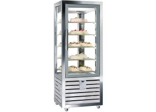 Vitrina congelare verticala, pentru cofetarie gelaterie, 541 lt, 90*62*186 cm