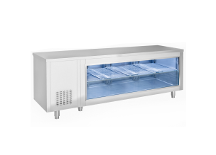 Masa rece FRENOX, tip vitrina, profesionala, inox, 632 lt, 233*70*85 cm