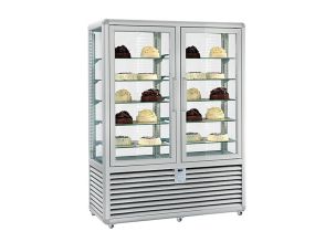 Vitrina frigorifica verticala dubla, profesionala, pentru cofetarie, 1048 lt, 175*62*186 cm