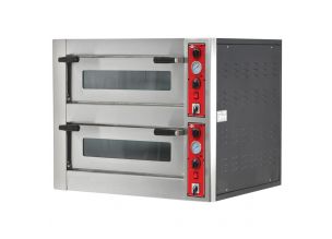 Cuptor profesional pizza electric 4+4 pizza / 33 cm