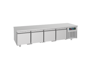 Masa rece FRENOX, profesionala, inox, 4 usi undercounter, 300 lt, 233*60*60 cm