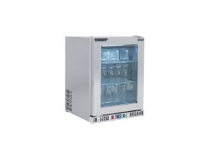 Dulap congelator vertical inox, FRENOX cu 1 usa din sticla, 110 lt