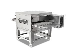 Cuptor profesional cu banda, pentru covrigi si pizza, electric, inox, 171*107*57 cm